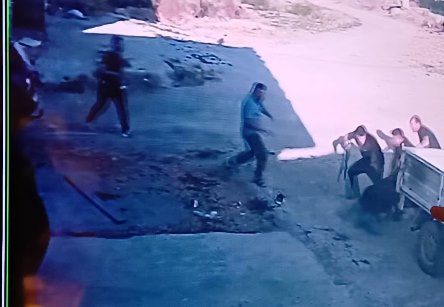 Komşu dehşeti kamerada!